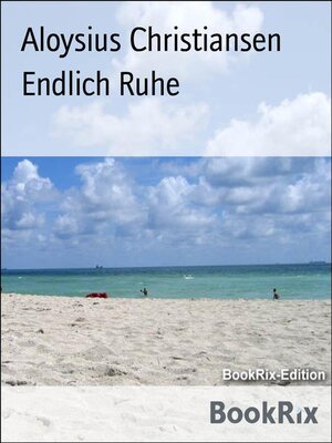 cover image of Endlich Ruhe